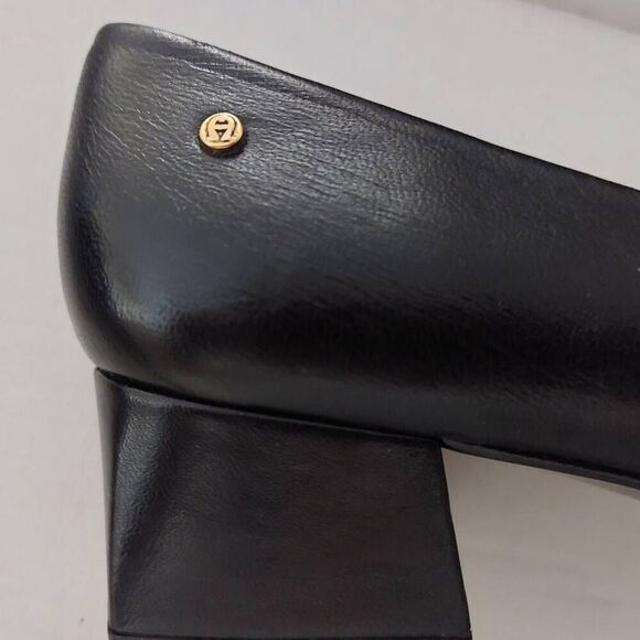 Etienne Aigner Sarah Black Block Heels size 5.5 - Picture 6 of 9